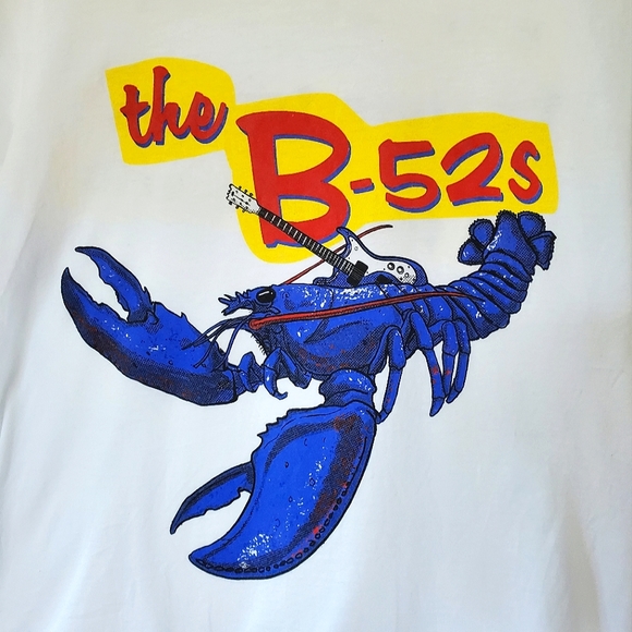 The B-52s Blue Lobster White T-shirt ๐ฆ (Small) - Picture 2 of 9